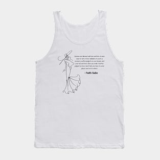 Dress - Faith Salie quote Tank Top